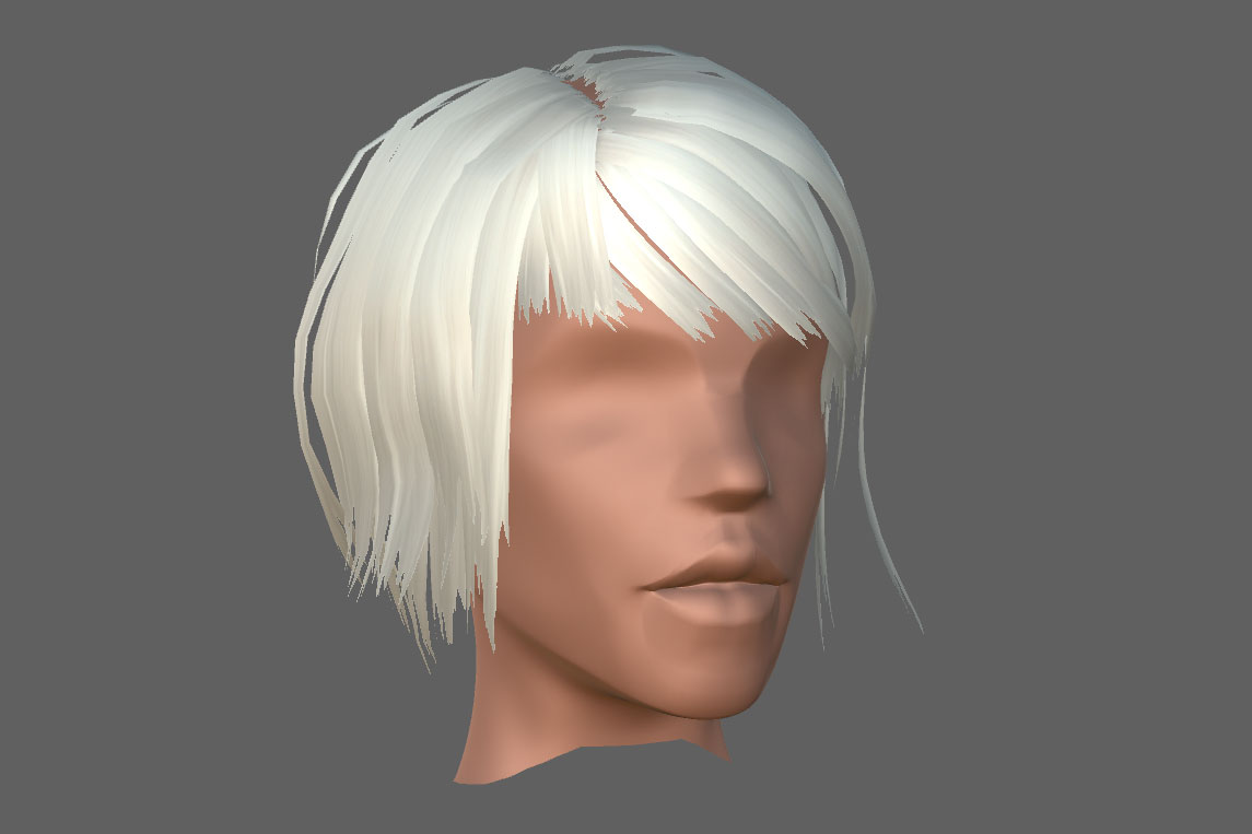 Rendering Low Poly Hair In Unity Manu Ninja